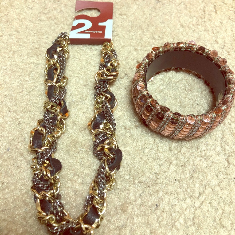 Necklace and bracelet combo
